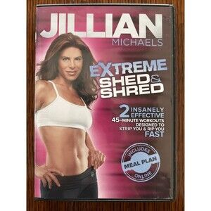 Jullian Michaels Extreme Shed And Shred DVD Fitness Workout For Meal Plan - New
